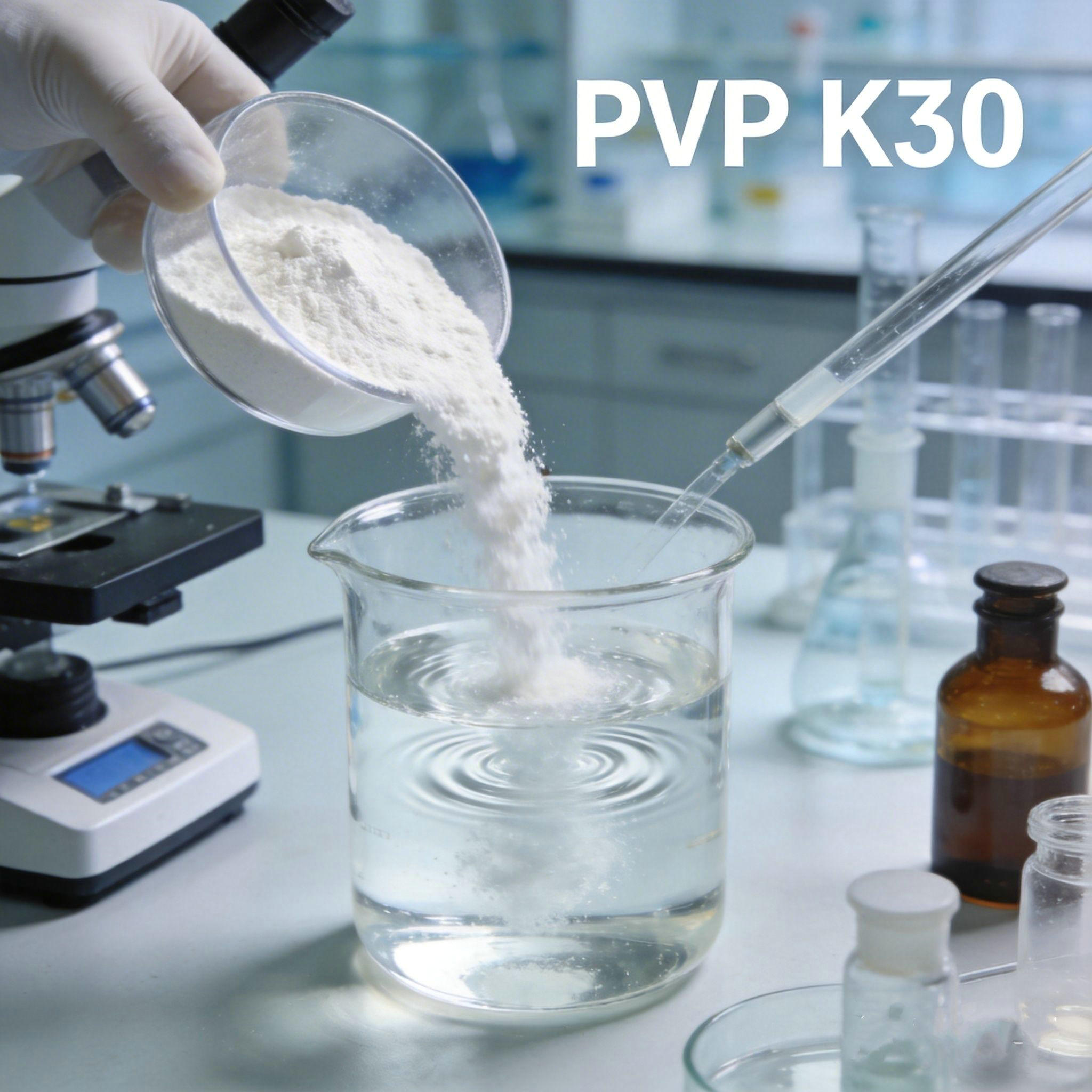 Povidone K30 Polyvidone K30 CAS 9003-39-8 Hot Sale Food Grade and Excipient Povidone K30 Polyvinylpyrrolidone USP26 Powder Price