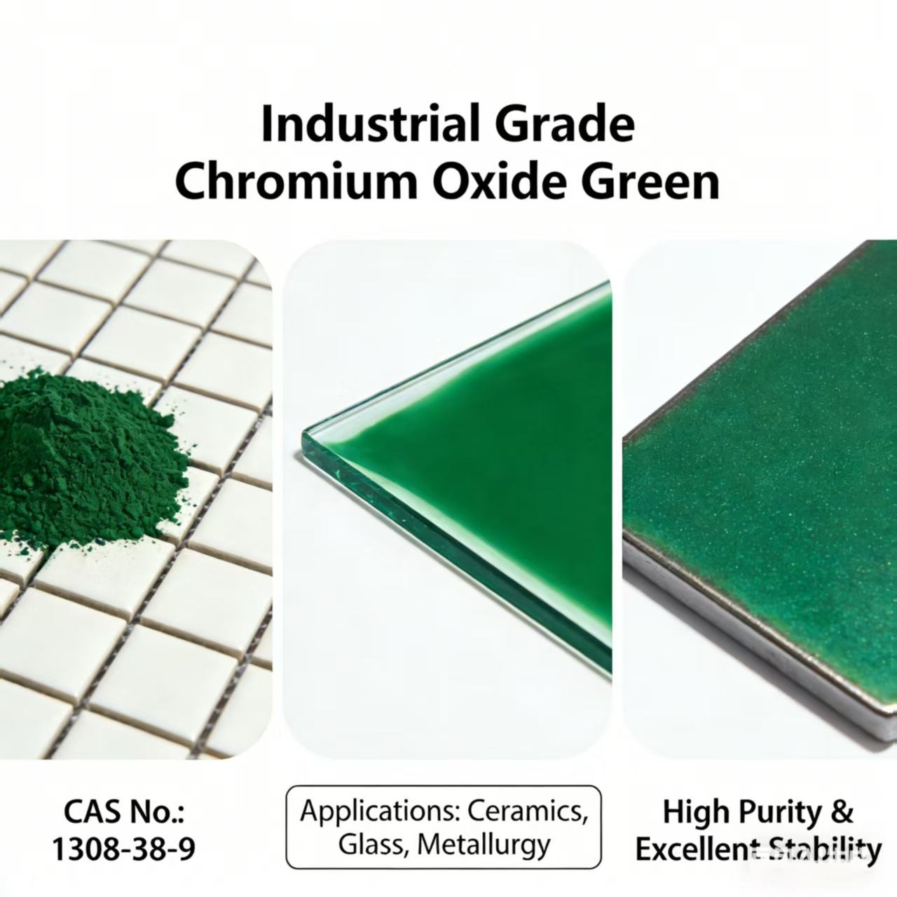 CAS 1308-38-9 铬氧化物/铬绿，用于冶金、油漆、磨料、耐火、耐腐蚀，使用奥利弗绿色粉末
