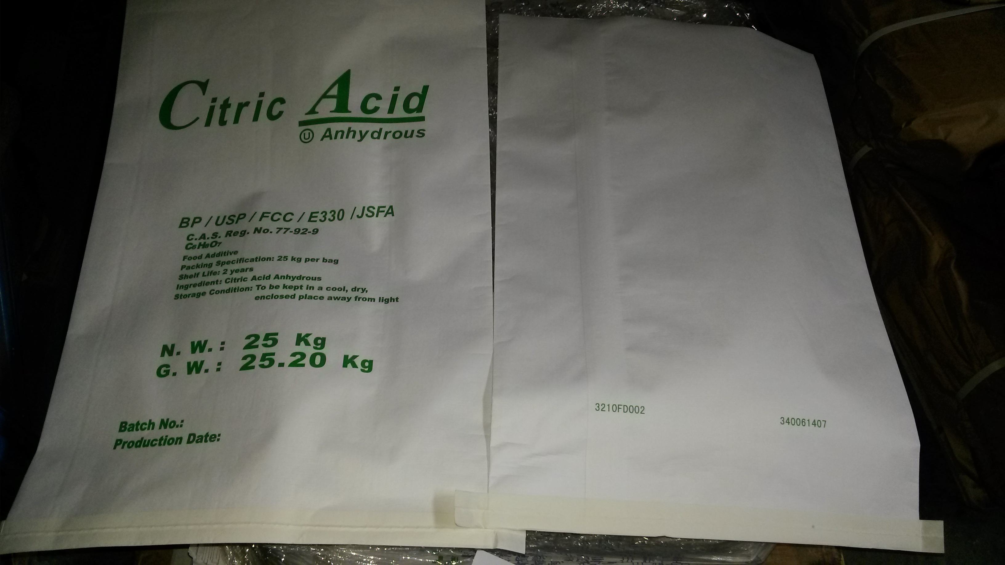 Hot Sell Citric Acid Anhydrous CAS 77-92-9 Food Grade Food Additives High Purity with BP USP FCC Hot Sell Citric Acid Anhydrous CAS 77-92-9 Food Grade Food Additives High Purity with BP USP FCC